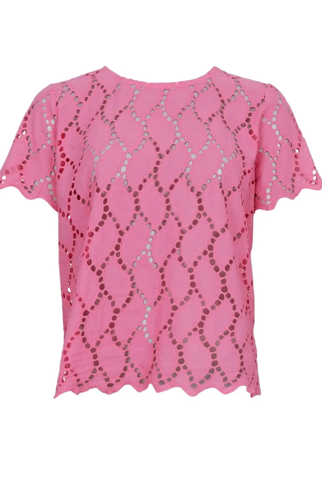 Clearance Black Colour Bcfreya Ss Tee Blouse 40864 Pink
