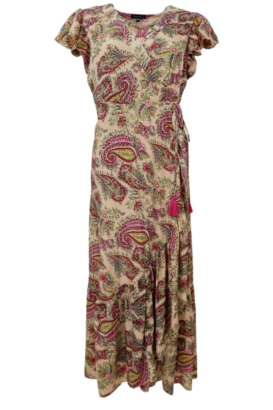 Black Colour Bcluna Flared Wrap Dress 39151 Ruby Meadow