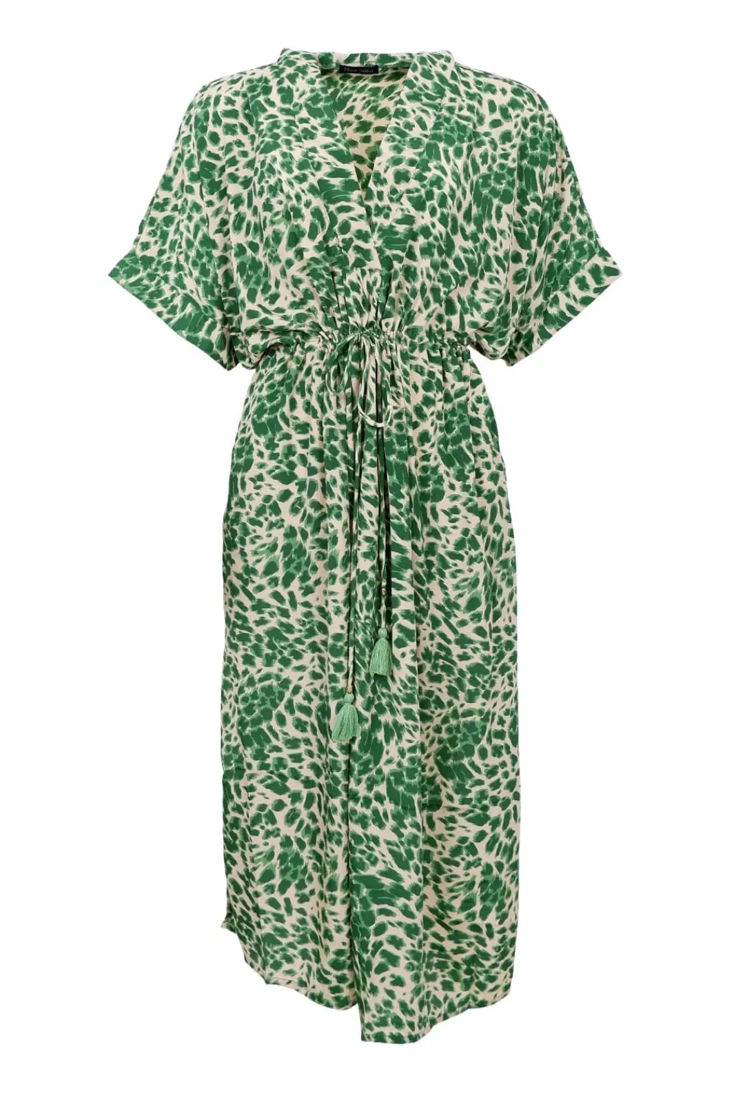 Sale Black Colour Bcluna Kaftan Tie Dress 39214 Green Leo