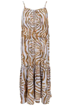 Outlet Black Colour Bcluna Panel Strap Dress 39224 Blue Zebra
