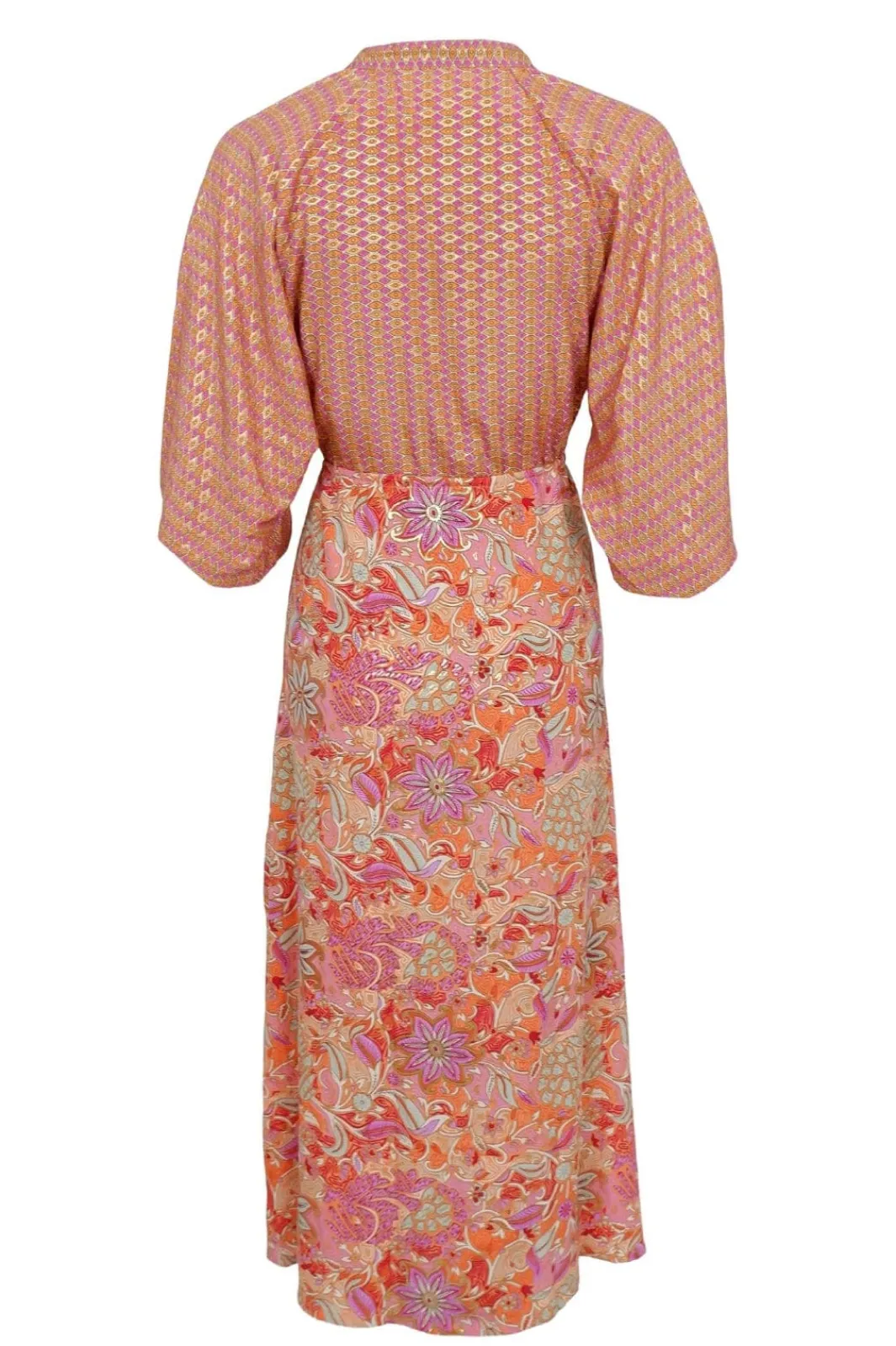 Outlet Black Colour Bcluna Raglan Dress 39153 Pacifique Orange Mix