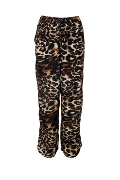 Clearance Black Colour Bcluna Straight Pant Leopard
