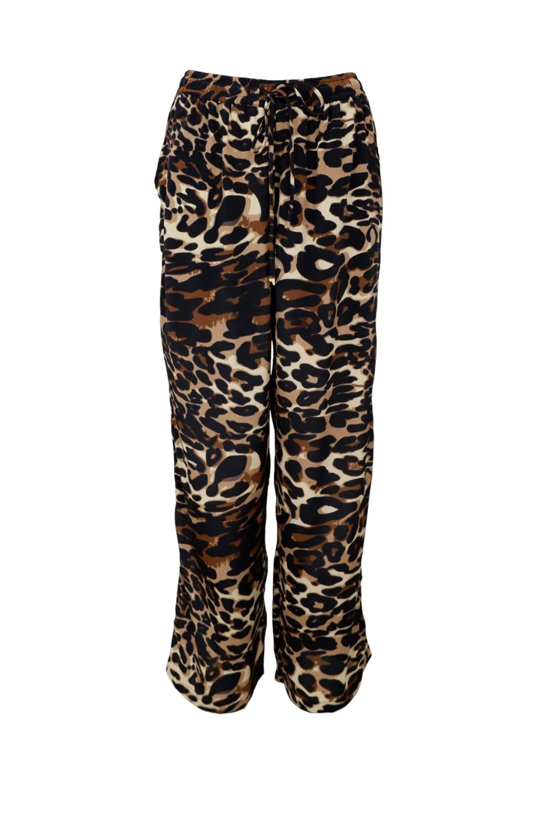Clearance Black Colour Bcluna Straight Pant Leopard