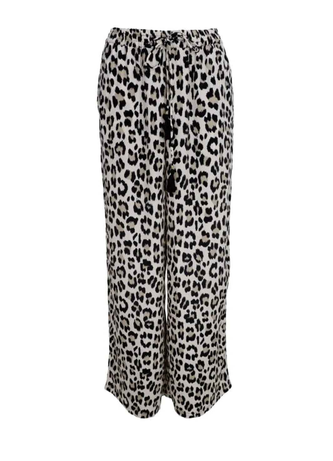 New Black Colour Bcluna Straight Pant Lt. Leopard