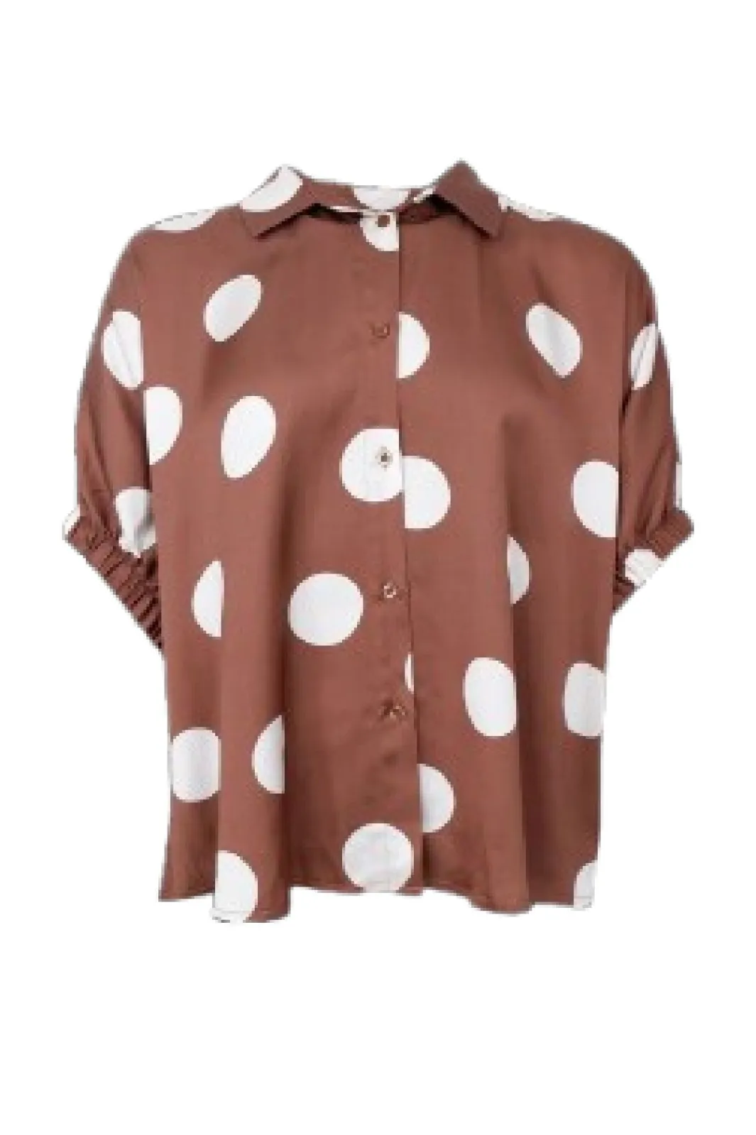 Discount Black Colour Bcmabel Shirt Blouse 40988 Mocca Dot