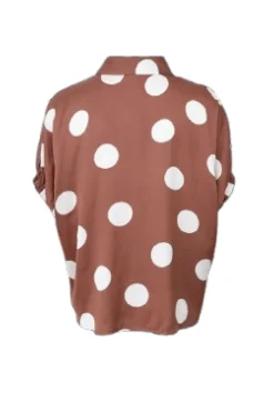 Discount Black Colour Bcmabel Shirt Blouse 40988 Mocca Dot