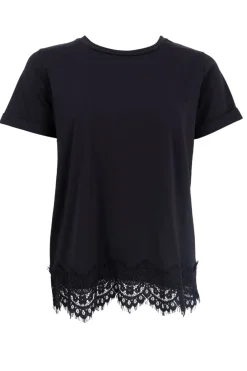 Best Black Colour Bcmay Ss Lace Tee 40920 Shirts