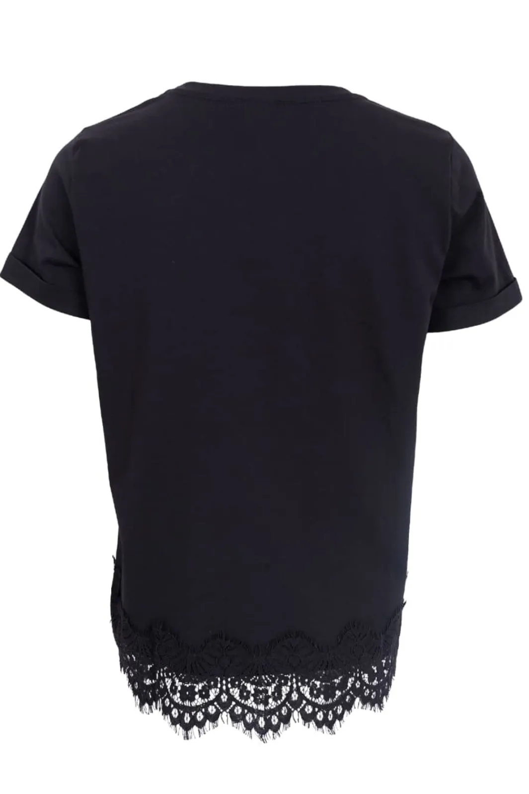 Best Black Colour Bcmay Ss Lace Tee 40920 Shirts