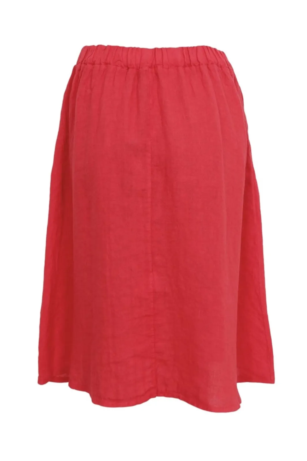 Outlet Black Colour Bcmelina Short Linen Skirt 40910 Red