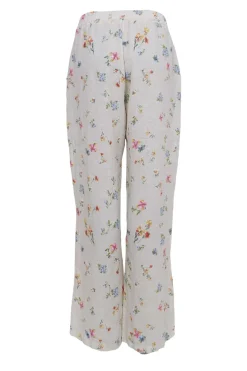 New Black Colour Bcmelina Wide Linen Pant 40843 Flower