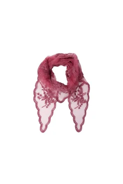 Black Colour Bcmiriana Triangle Lace Scarf 3643 Wine