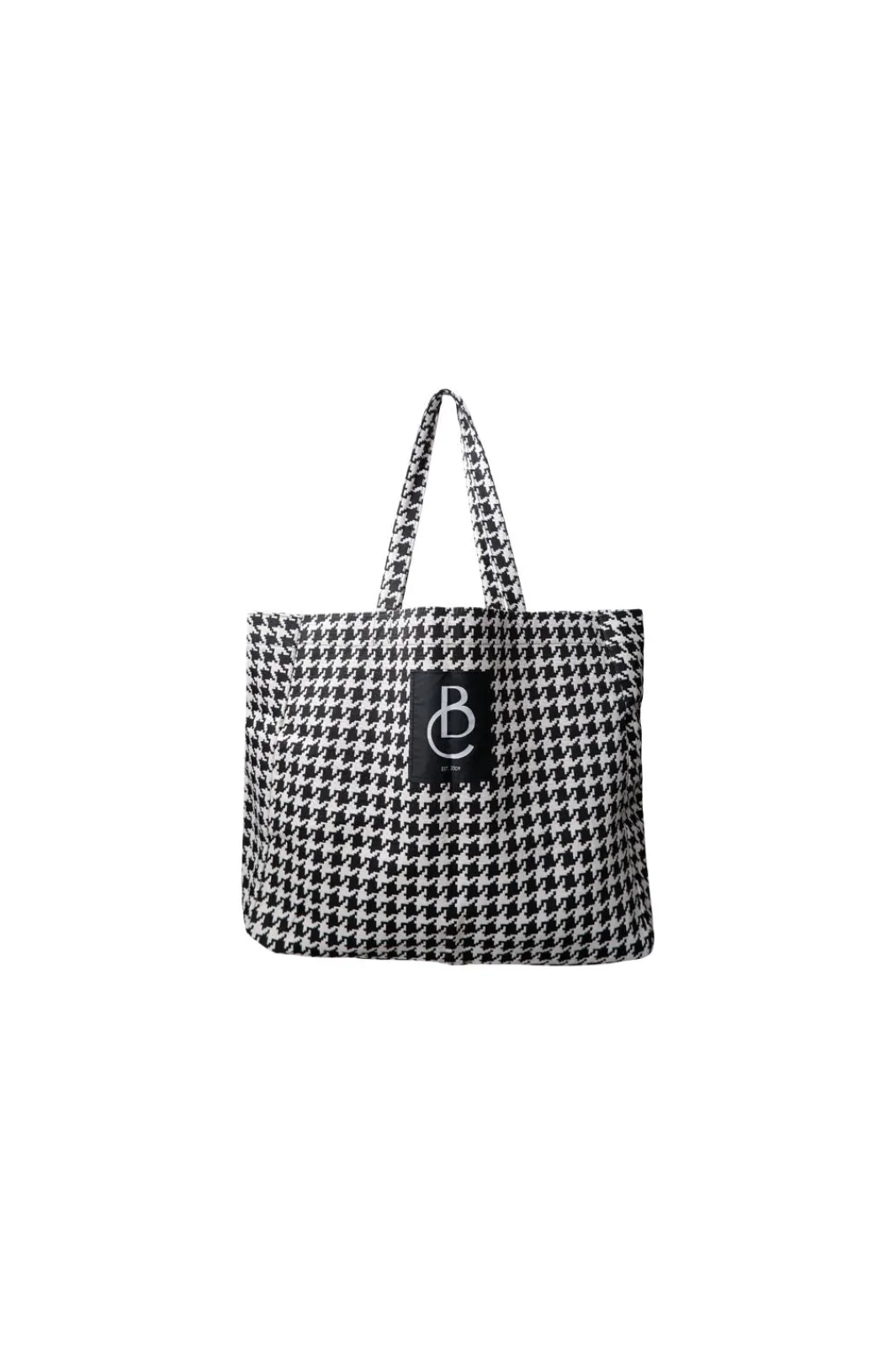 Black Colour Bcnyla Shopper Bag 9340 Houndstooth