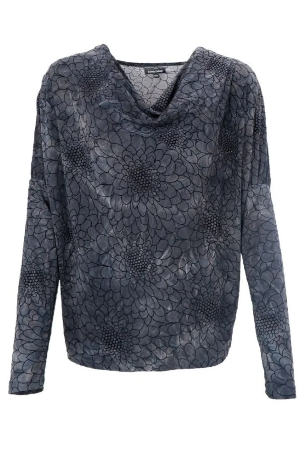 Sale Black Colour Bctessa Ls Blouse 40941 Charcoal