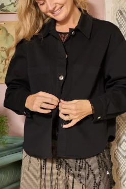 Outlet Black Colour Bctully Shirt Jacket 41011 Black