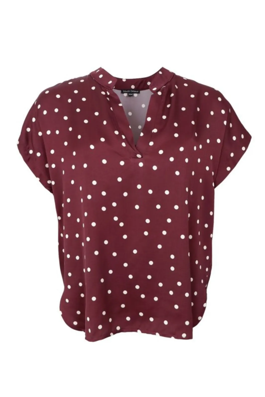 New Black Colour Bcvalery Ss Blouse 40993 Plum