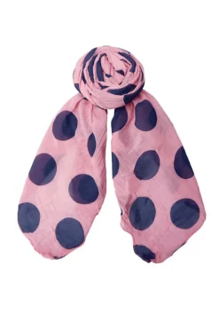 New Black Colour Bcvera Dot Scarf 208371 Rose