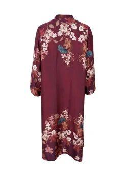 Sale Black Colour Bczendaya Satin Dress 41027 Plum Flower