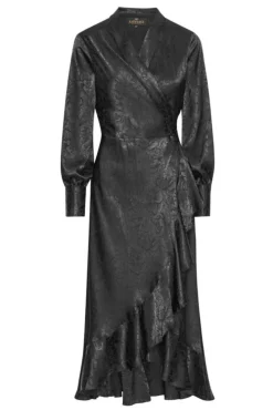 Karmamia Bea Dress Black Flower Jacquard