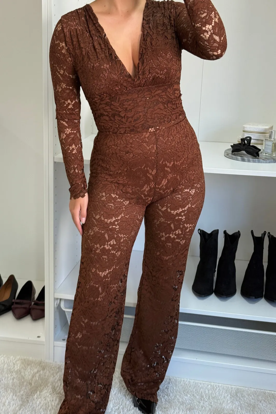 Clearance A-bee Beatrix Pants Dark Brown
