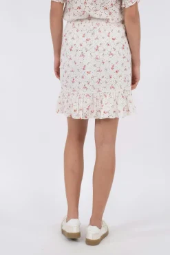 Hot Neo Noir Bekka Embroidery Rose Skirt Pink