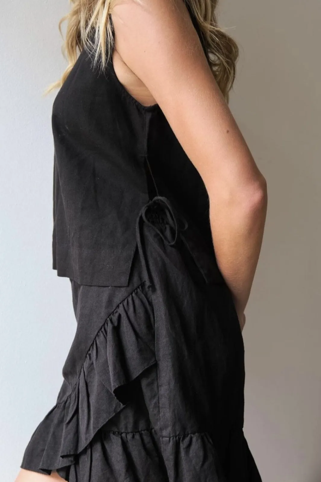Best Neo Noir Bekka Linen Skirt Black
