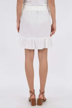 Outlet Neo Noir Bekka Linen Skirt White