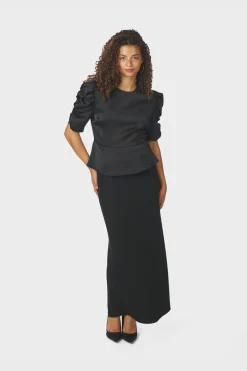 New Neo Noir Benua Heavy Sateen Blouse 167069 100