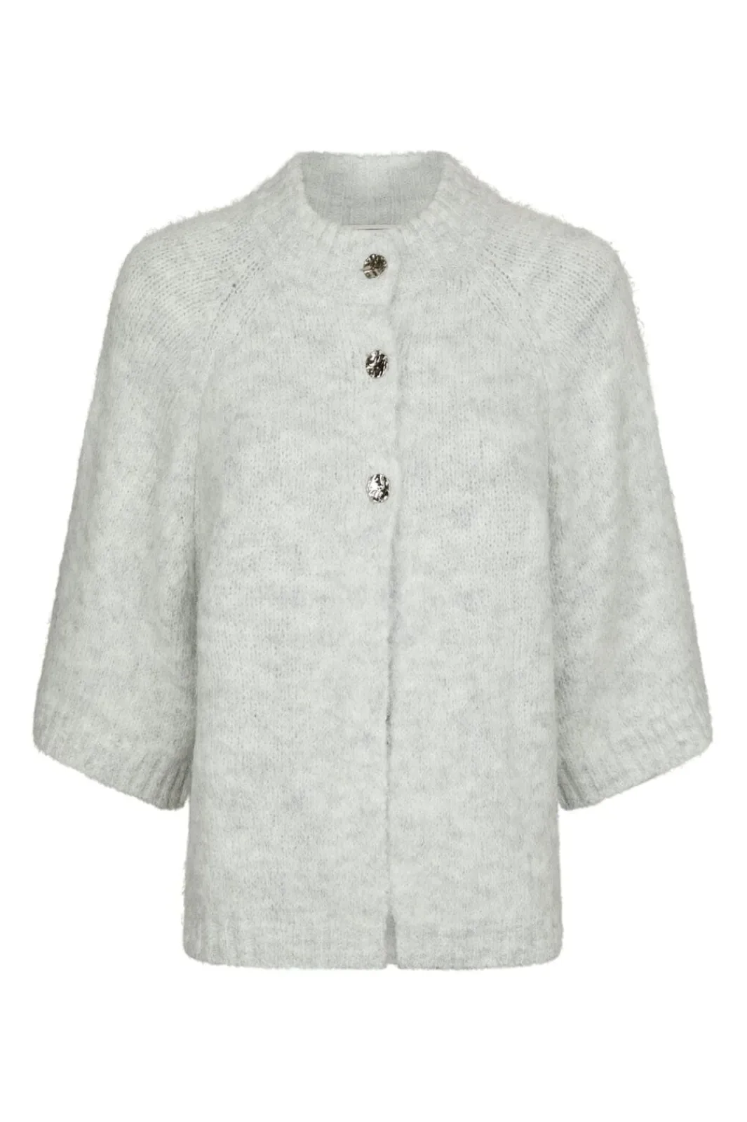 Sale Neo Noir Benuta Fluffy Knit Cardigan 165816 103