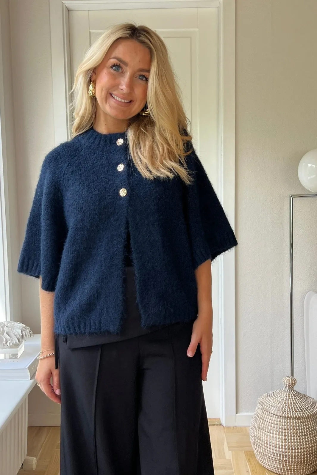 Neo Noir Benuta Fluffy Knit Cardigan 165816 141