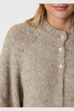 Hot Neo Noir Benuta Fluffy Knit Cardigan 165816 976