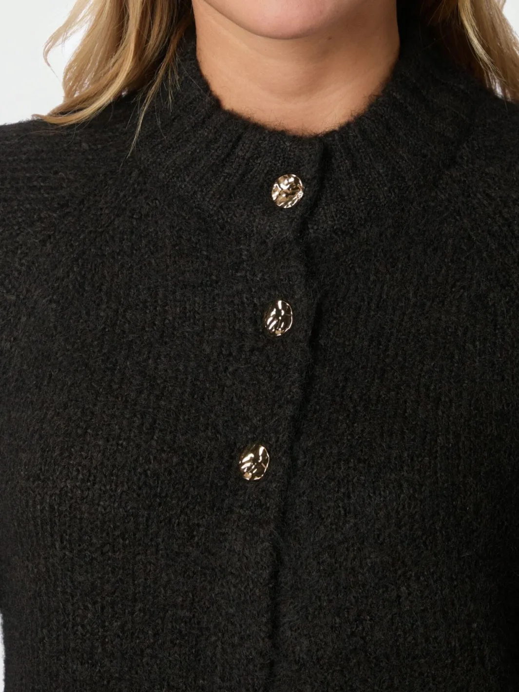 Outlet Neo Noir Benuta Fluffy Knit Cardigan 165816 676