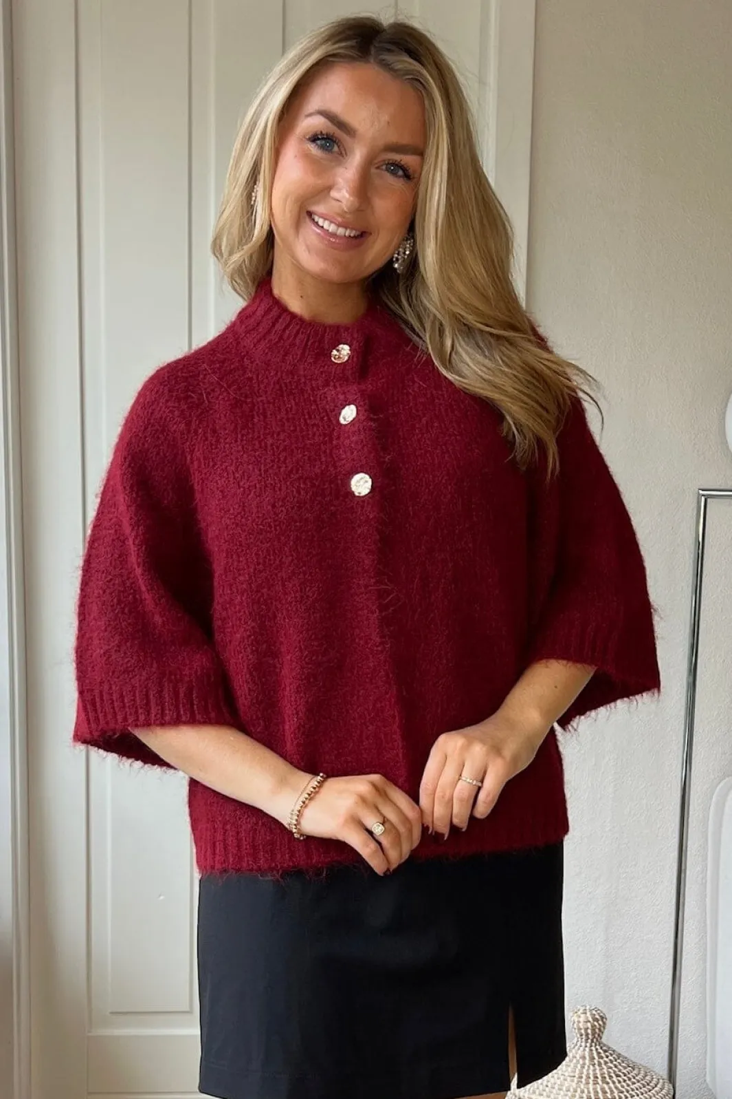 New Neo Noir Benuta Fluffy Knit Cardigan 165816 321