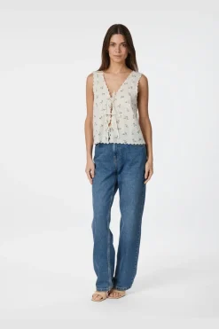 Outlet Neo Noir Bibi Embroidery Print Top 165122 121