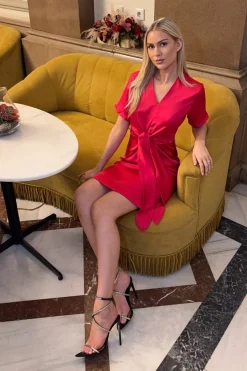 New Karmamia Blair Dress (Short) 2147 Semi Rich Deep Pink