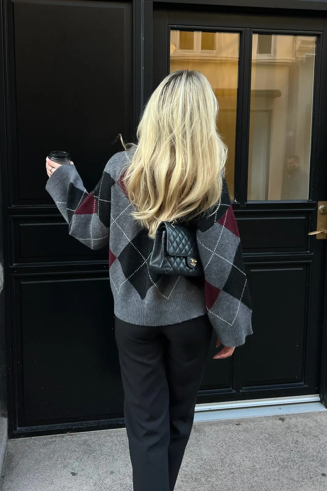 Sale BYIC Boletteic Pullover D078 Grey Argyle