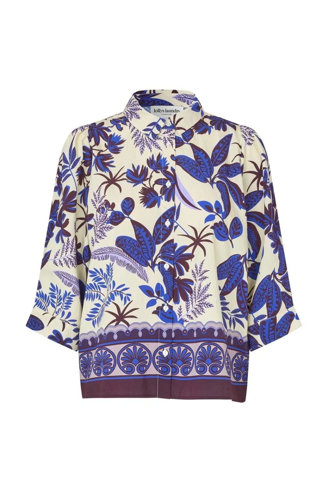 Discount Lollys Laundry Bonoll Shirt Ss26110-1007 74 Flower Print