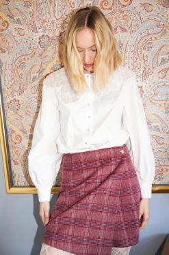 Clearance Cras Boss Skirt C546 8134 Cherry Check