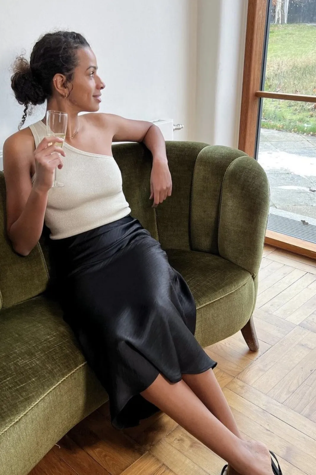 Clearance Neo Noir Bovary Skirt Black