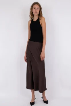 Clearance Neo Noir Bovary Skirt Dark Brown