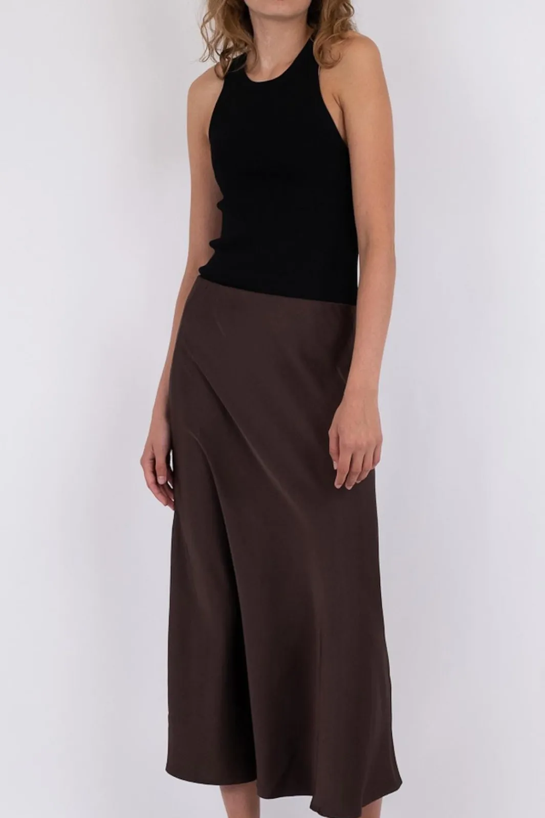Clearance Neo Noir Bovary Skirt Dark Brown