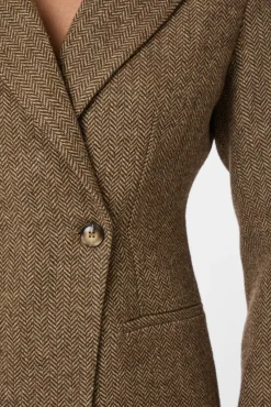 Online Neo Noir Bowie Herringbone Blazer 164866 210