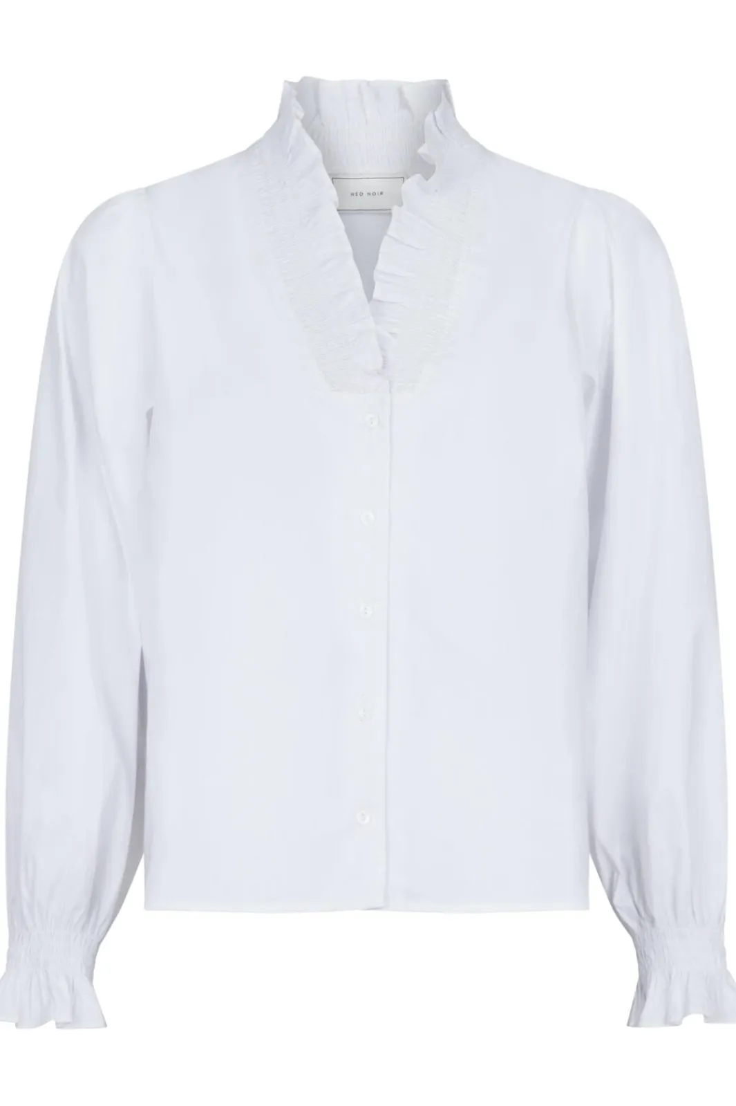 New Neo Noir Brielle Solid Shirt White