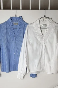 New Neo Noir Brielle Solid Shirt White