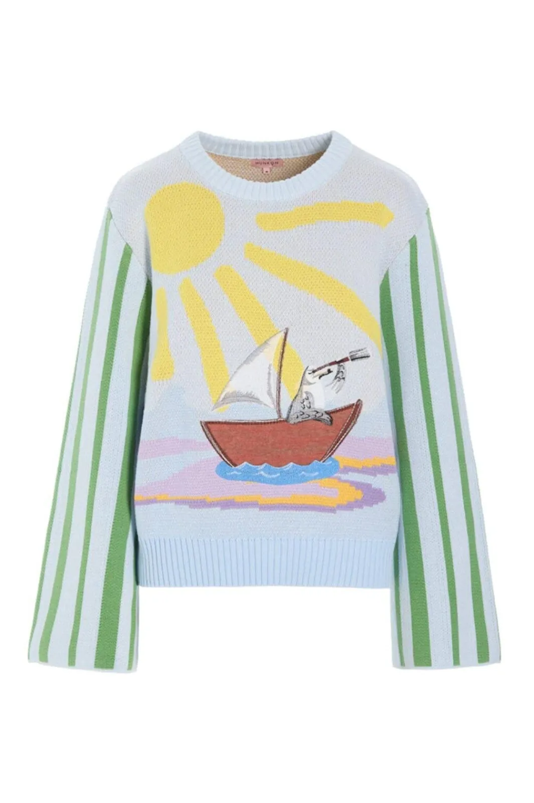 Hot Hunkøn Bubbles Blouse 26002 Blue Sea