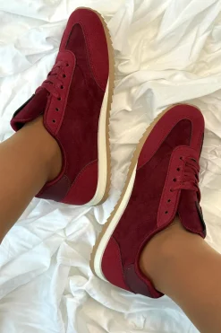 Discount Bloom Buttercup Sneakers Burgundy