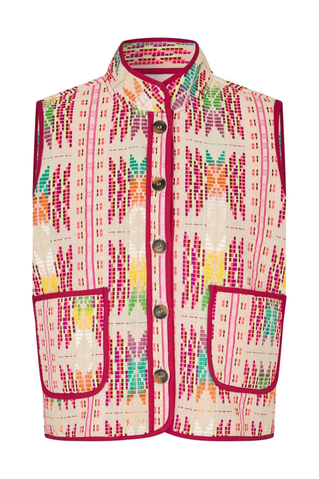 Best Lollys Laundry Cairoll Quilted Vest26155-1040 51 Pink