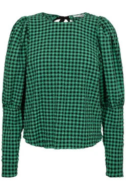 Outlet Co´Couture Calebcc Check Bow Blouse 35627 34 Green