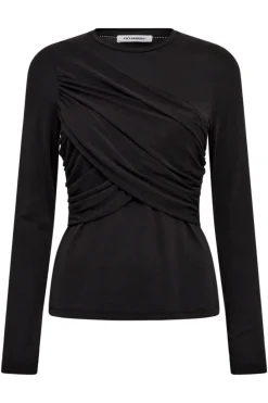Hot Co´Couture Camillacc Drape Ls Blouse 33190 140