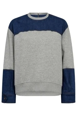 New Co´Couture Candizcc Denim Mix Sweat 37044 57