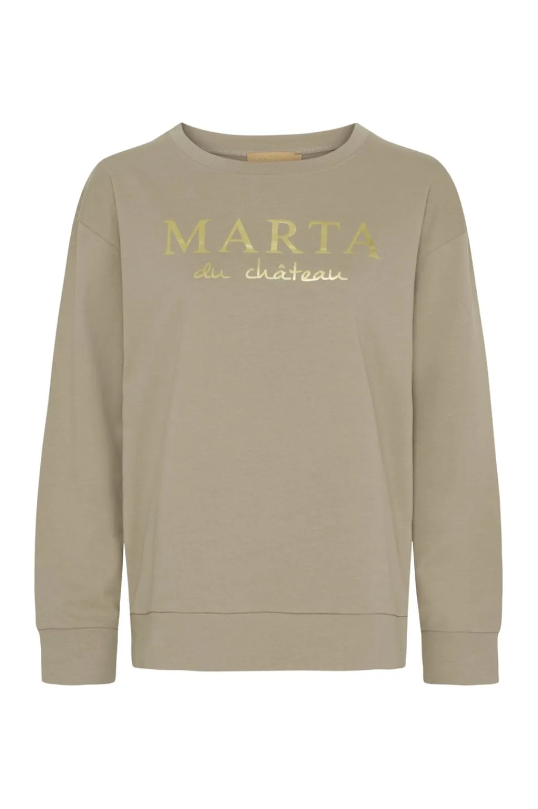 Outlet Marta Du Chateau Cannemette Sweat J-639 Sand